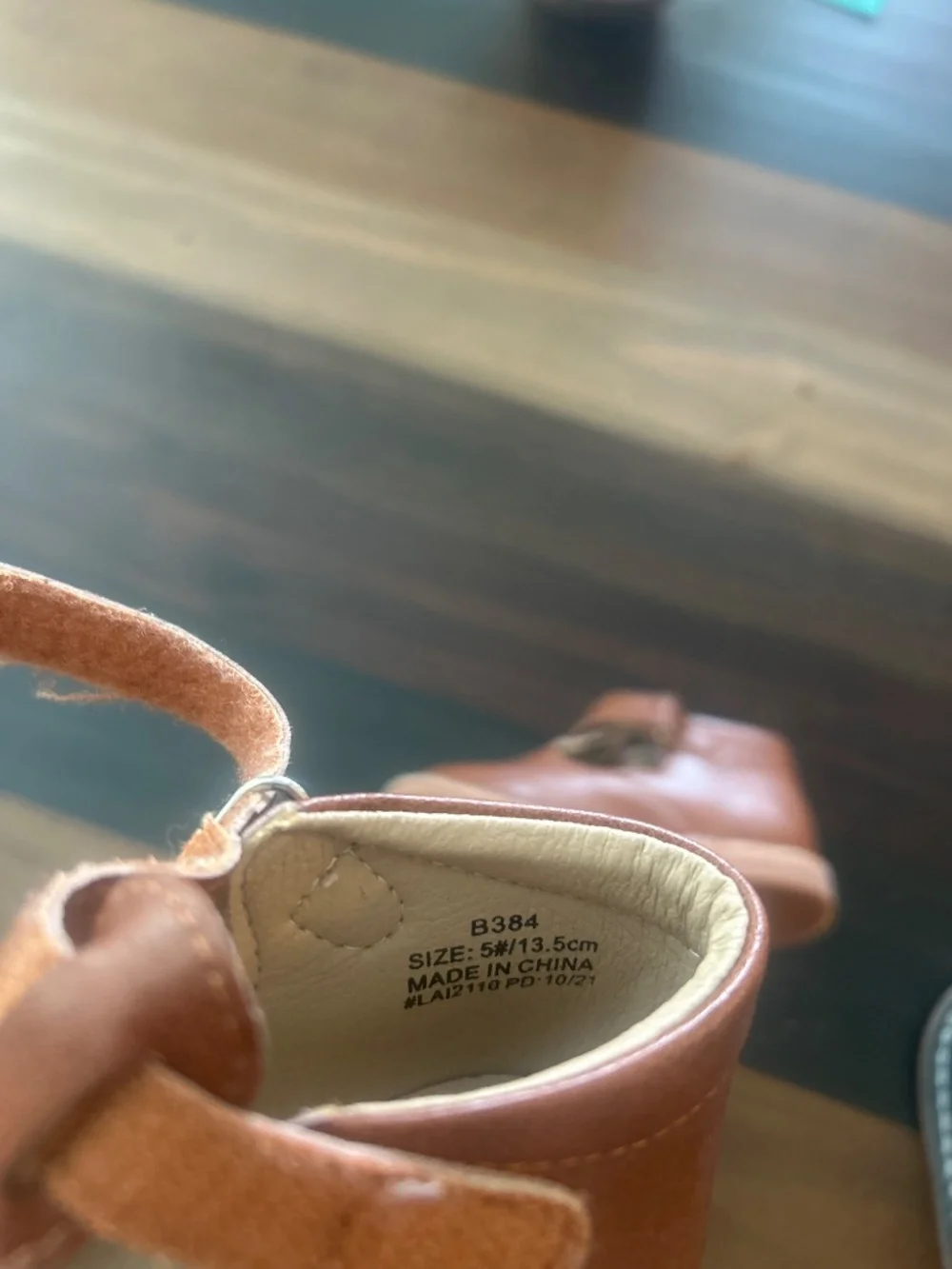 Brown toddler sandals